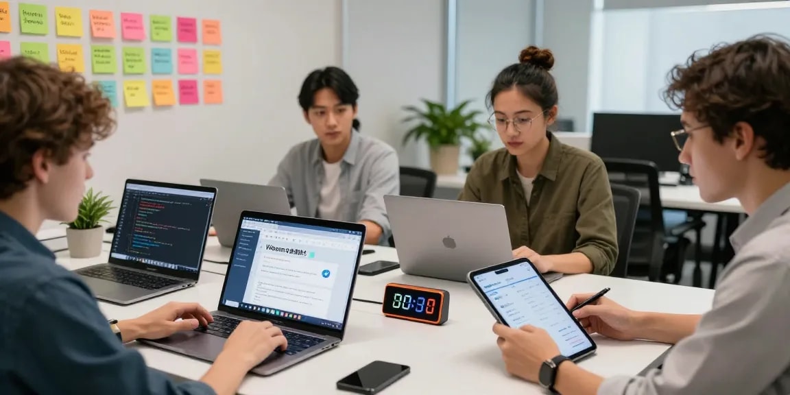 Setting up the Telegram Chinese Version in a modern workspace with teams collaborating on devices.